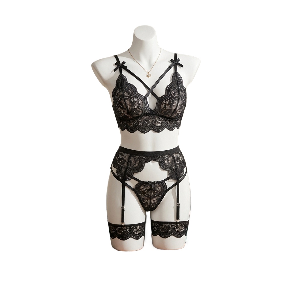 Conjunto de lingerie feminina  - Garter Belt Set avaliação e preço