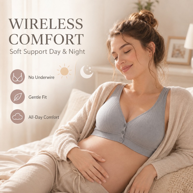 Sutiã de Amamentação Feminino, - Nursing Bra Sleep avaliação e preço